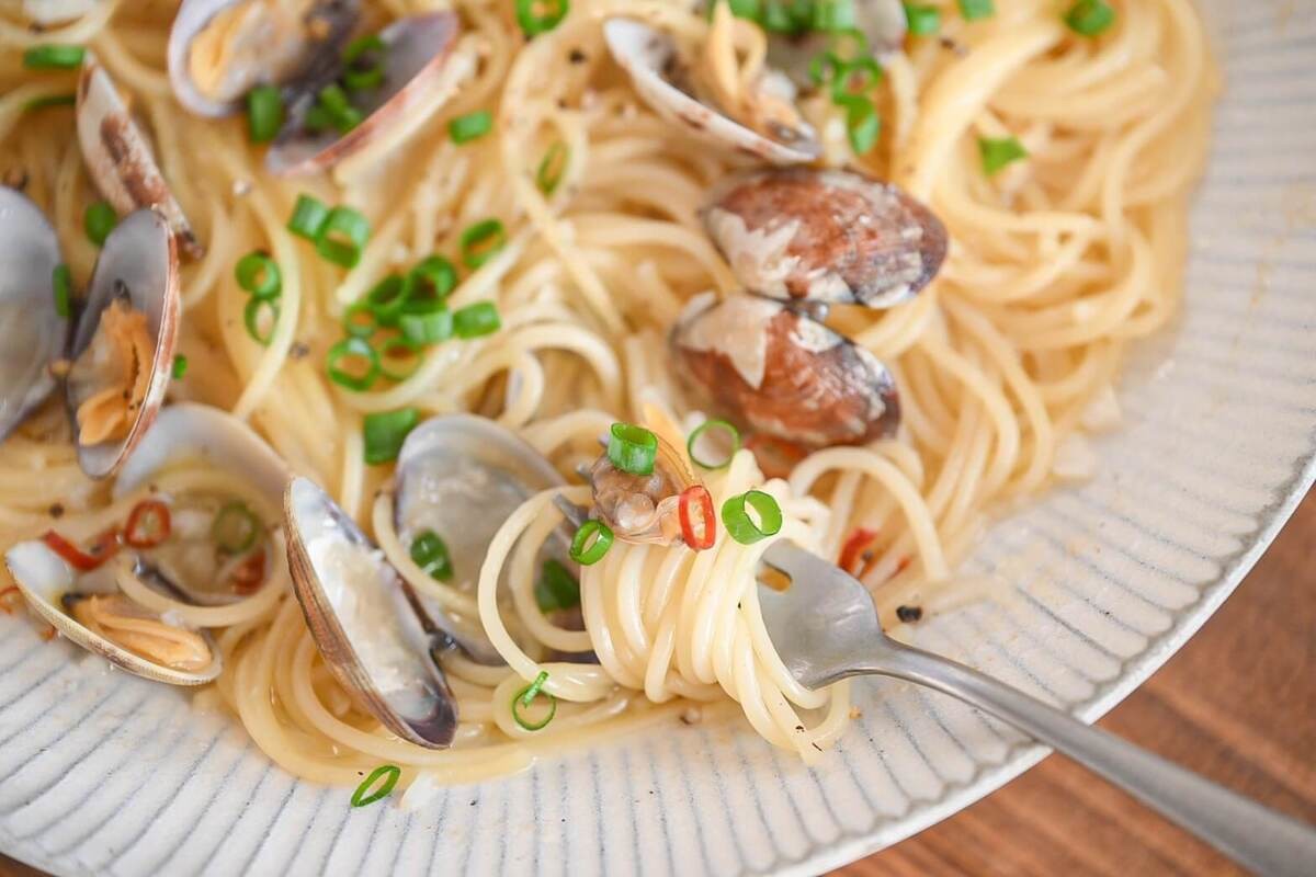 冷凍子ママさん「ワンボウルで作る【ひとりパスタ】ボンゴレビアンコ」