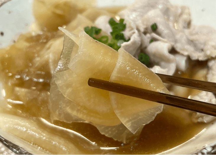 大原千鶴さん「ひらひら豚大根」のレシピ