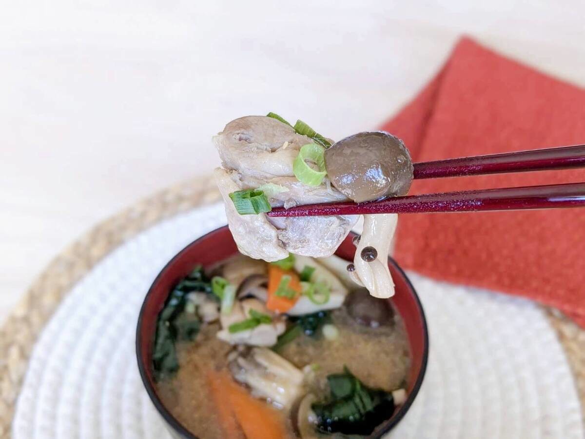 AJINOMOTO公式「きのこと鶏の味噌バター絶品汁」