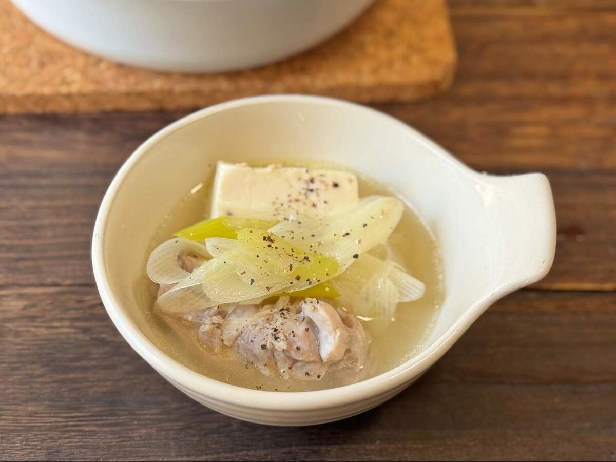 笠原将弘さん「鶏豆腐鍋」