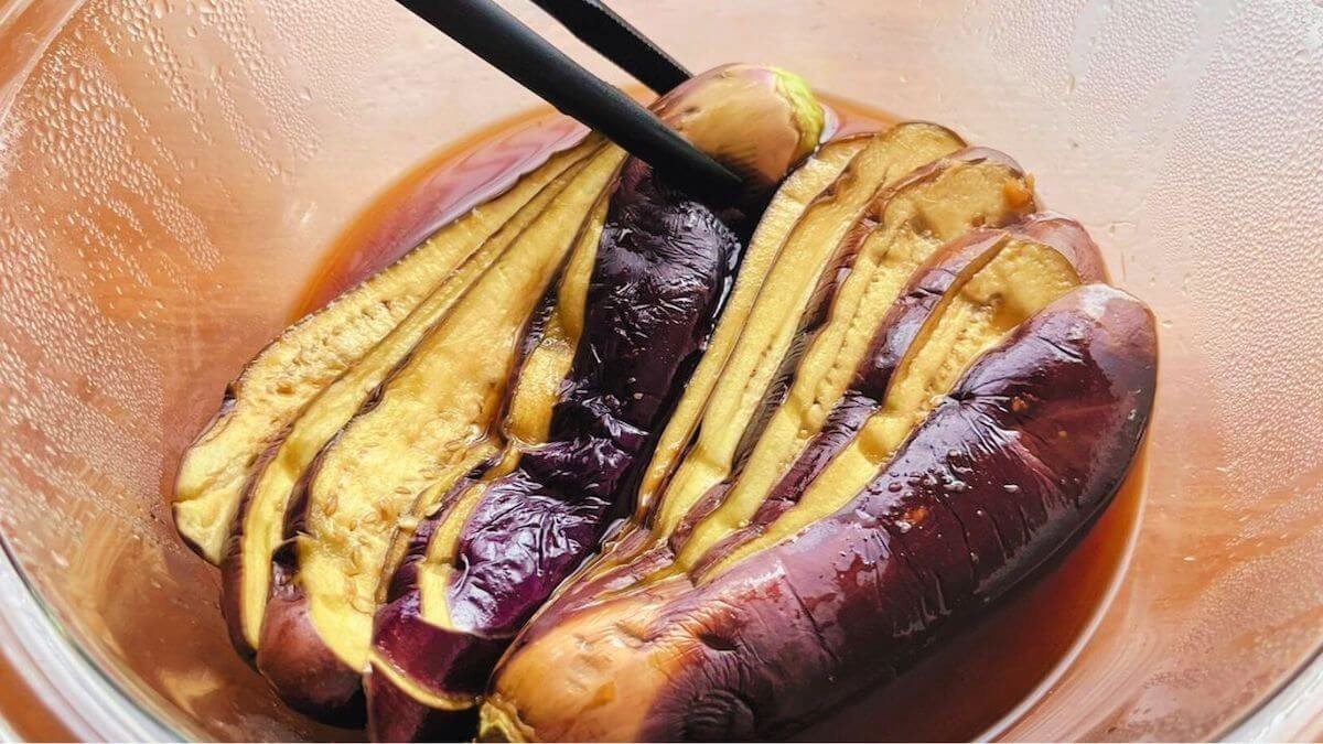 爆速ナスの煮浸し風