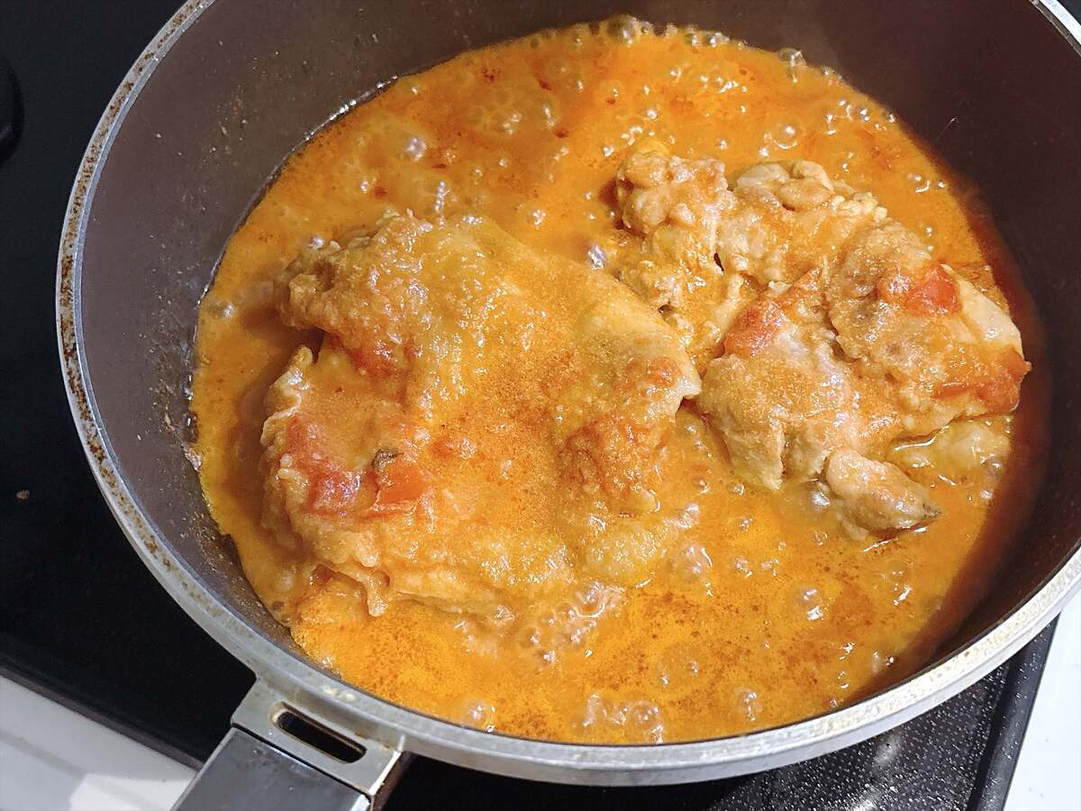 鶏のうまトマトクリーム煮