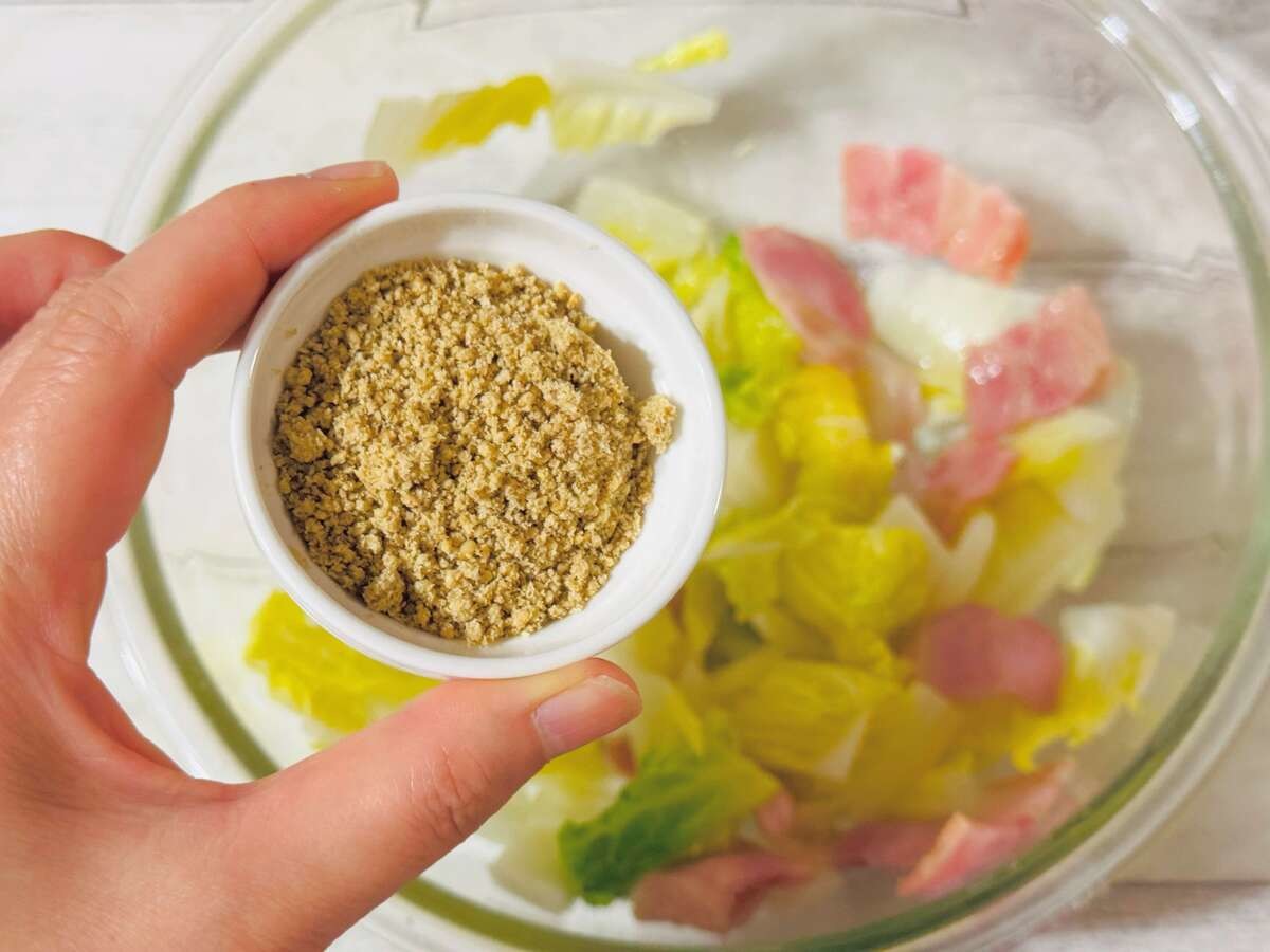 『餅と白菜の無限ホットサラダ』