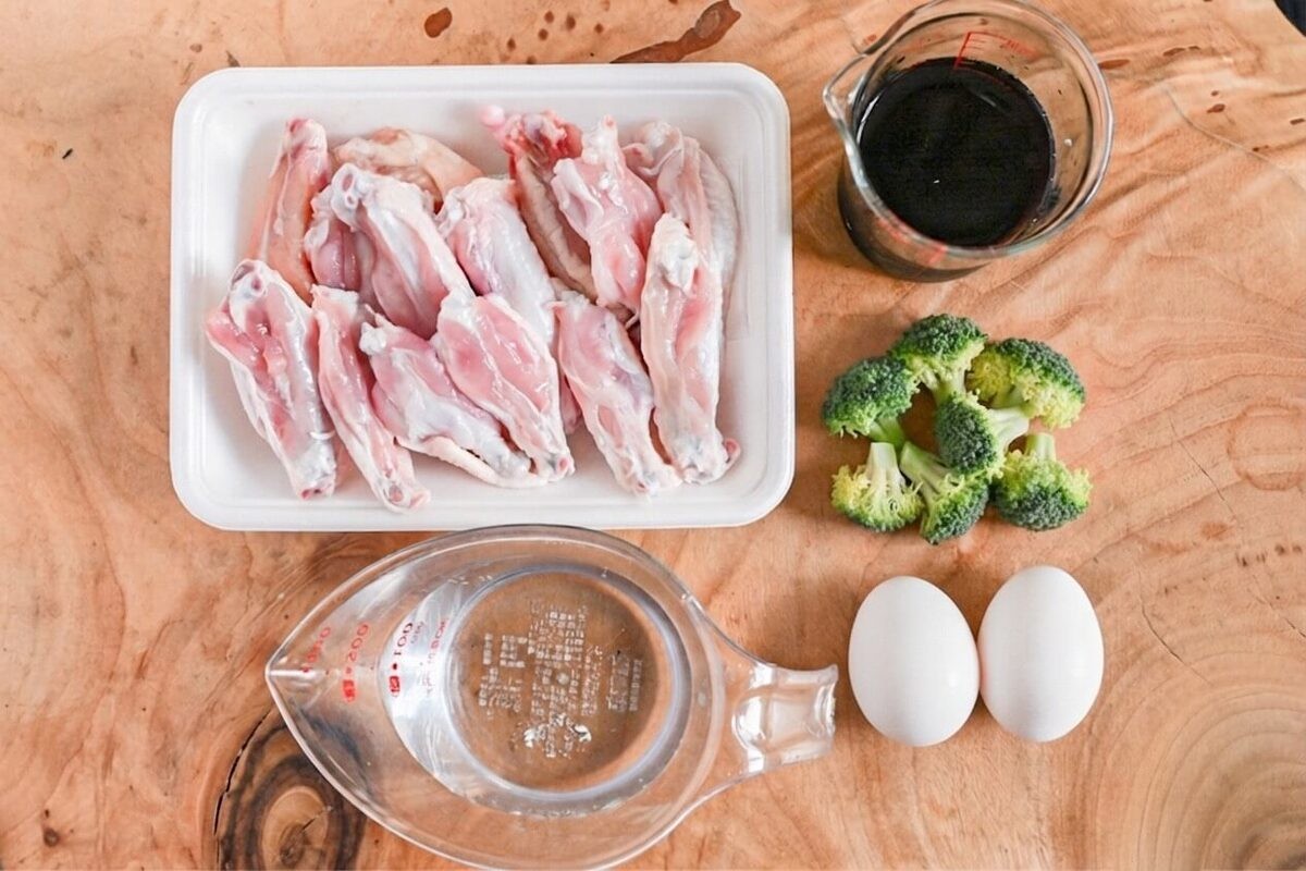 鶏手羽中のさっぱり煮