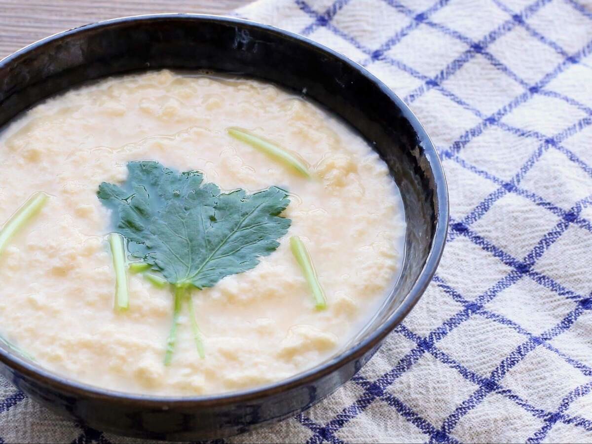 白だしでふわふわ豆腐