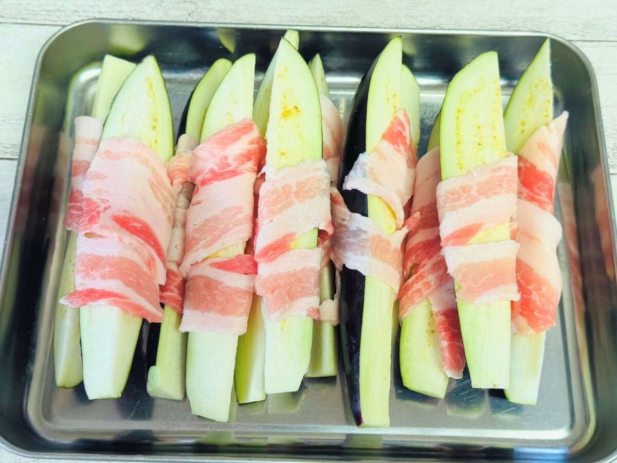 肉巻きナスのレシピ