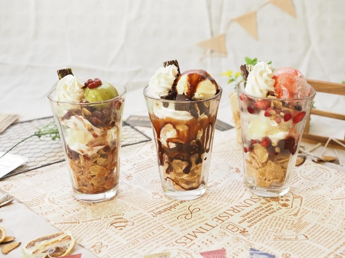 「チョコレートパフェ」の「パフェ」とは、どういう意味?