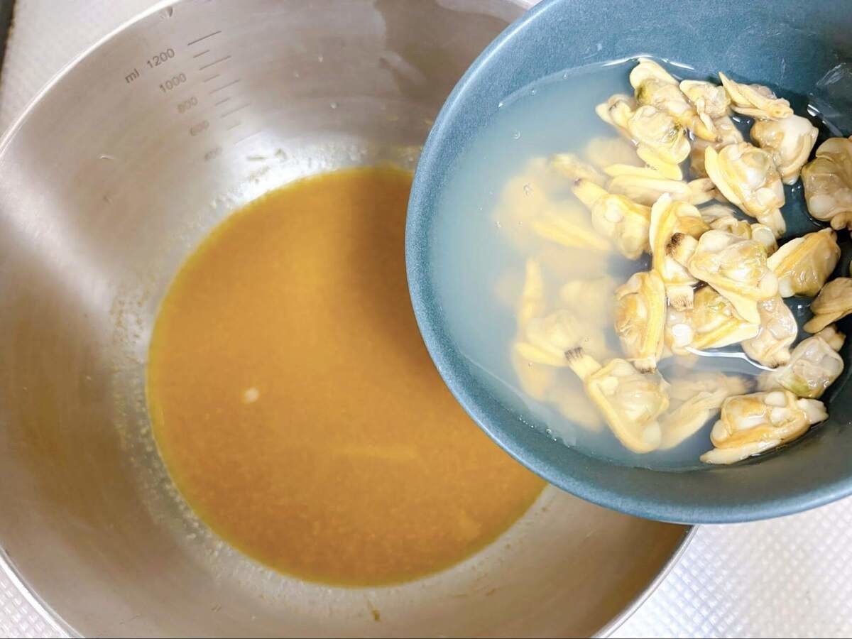 あさり缶の冷やしトマトカレー