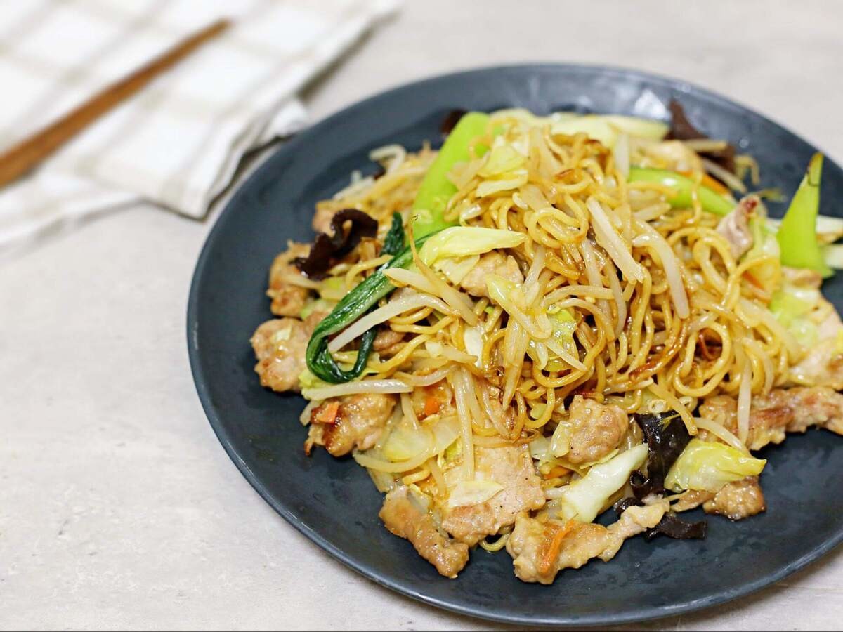 『けんまさきっちん』さん「王将風焼きそば」