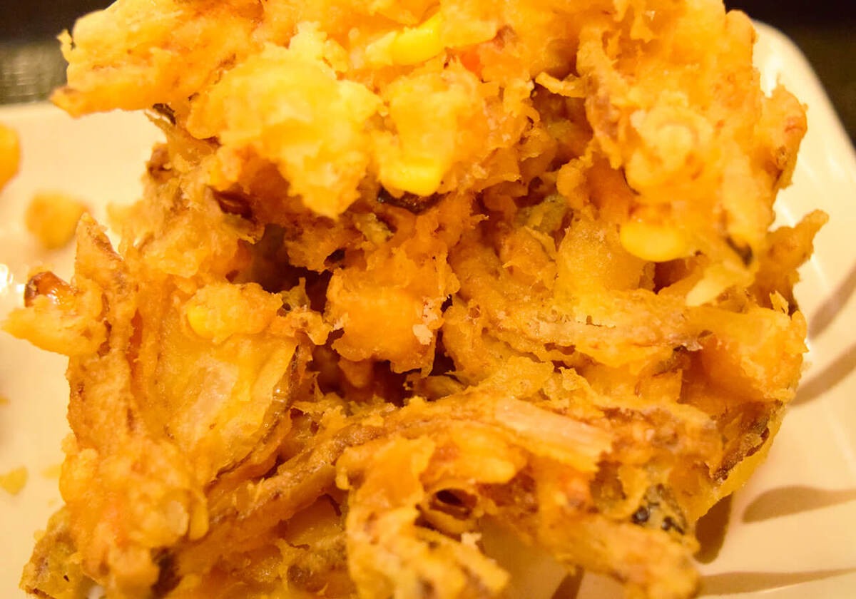 丸亀製麺のかき揚げ総選挙2025第4位「コーンとチーズのかき揚げ」