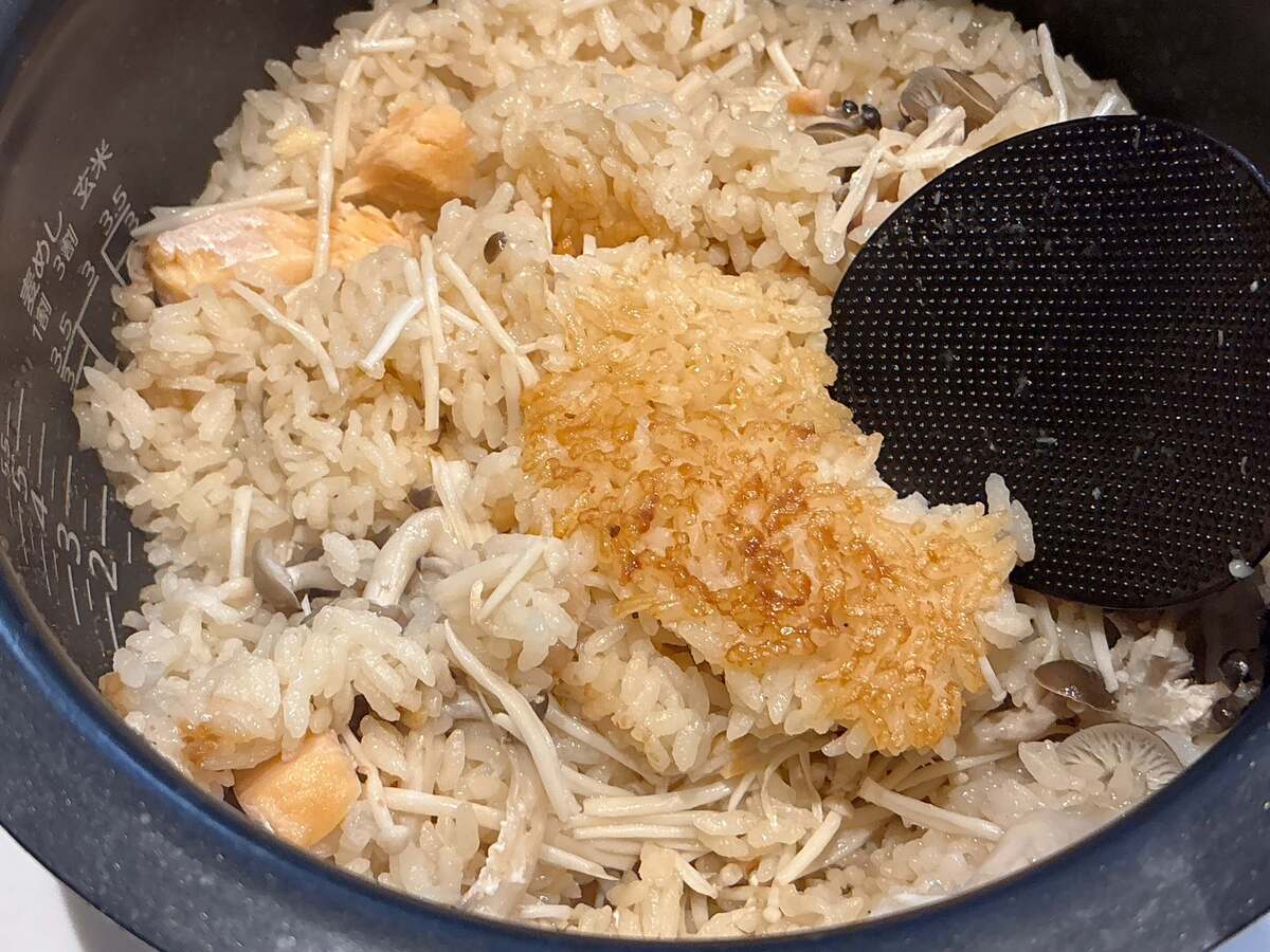 「焼き肉のたれで炊き込みご飯」