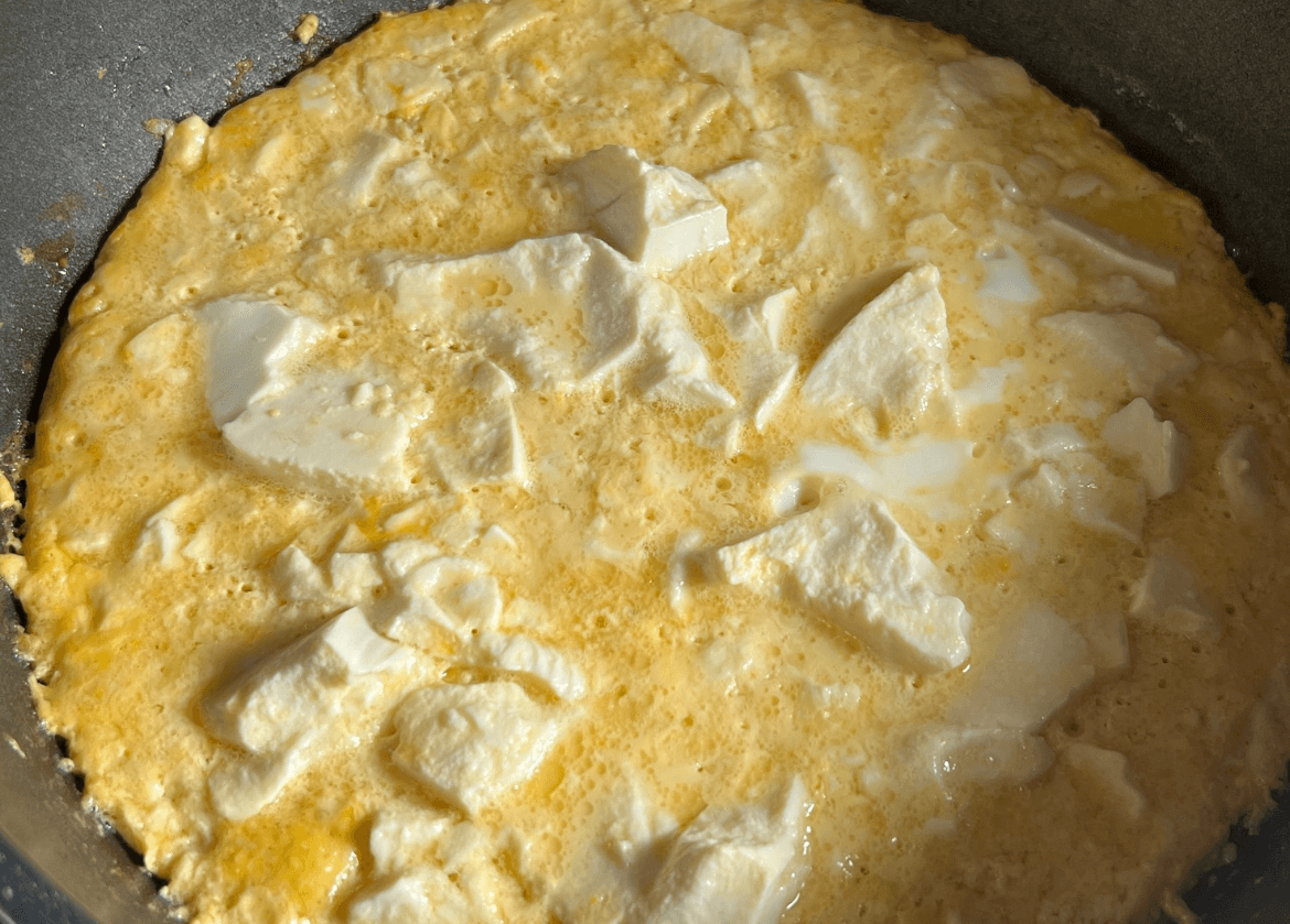 「卵と豆腐のふわふわ中華風」