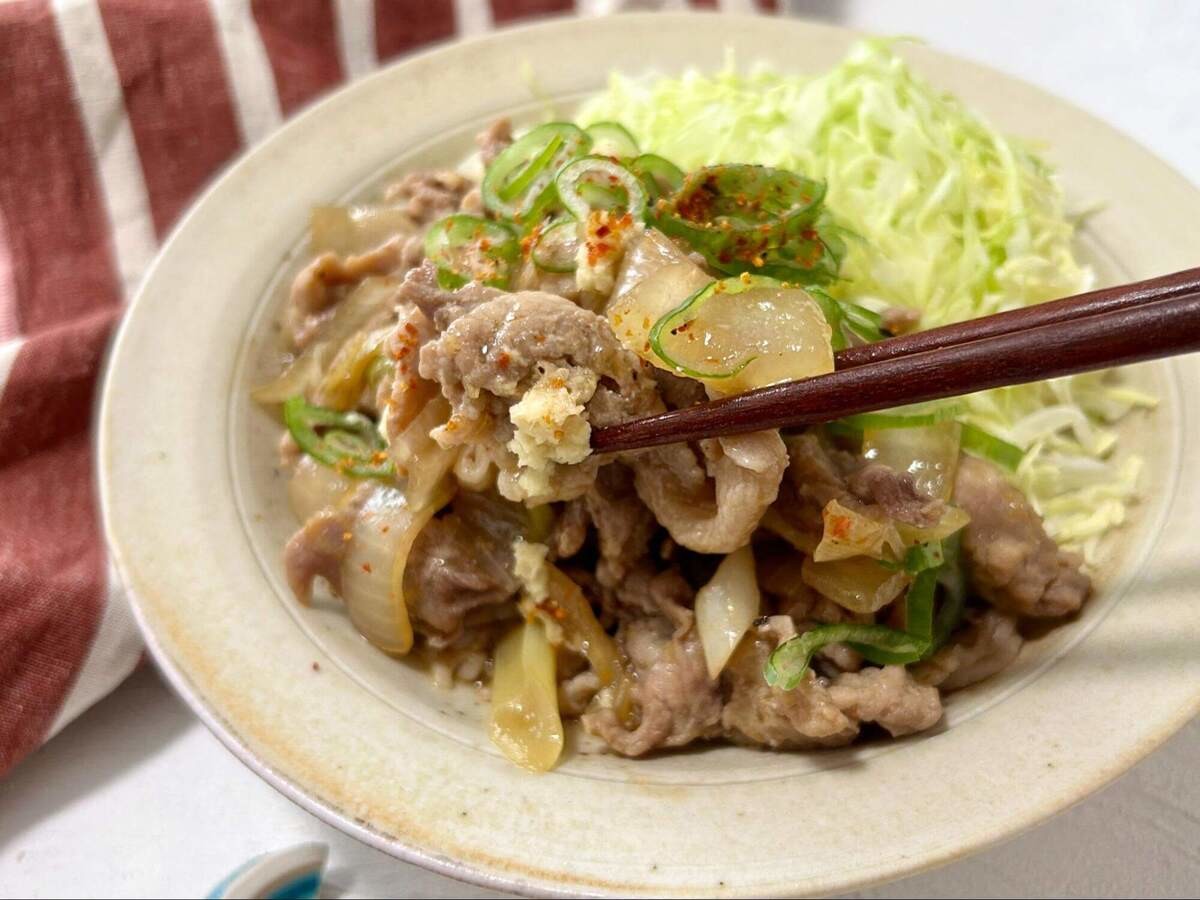笠原将弘さん「豚ねぎ生姜焼き」
