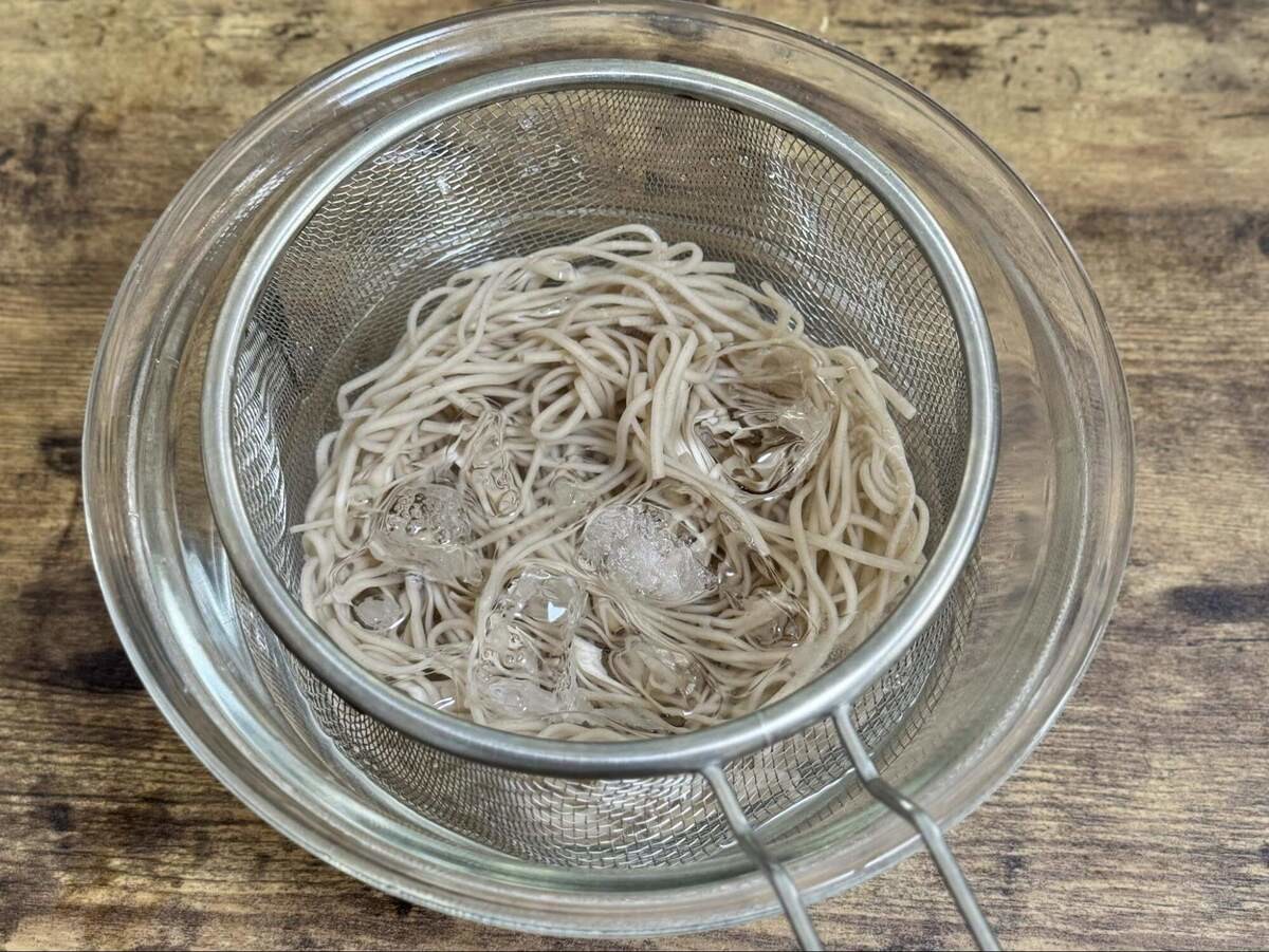 ナスつけ蕎麦