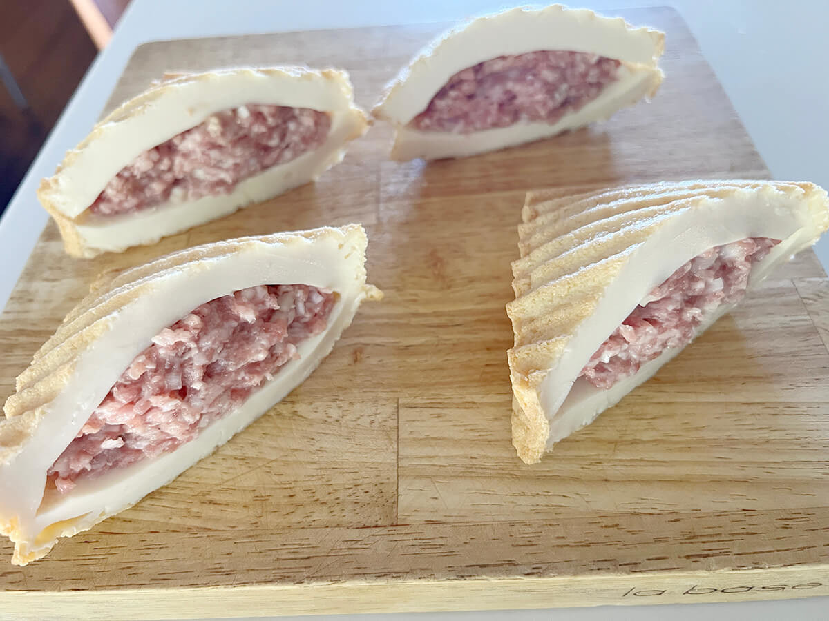 厚揚げの肉詰め煮