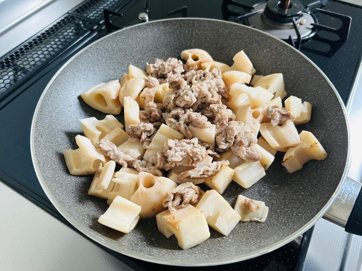 栗原はるみさん「豚肉とれんこんの炒め煮」
