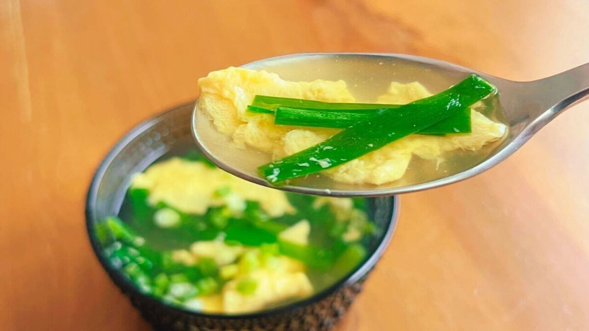 簡単ニラたまスープ