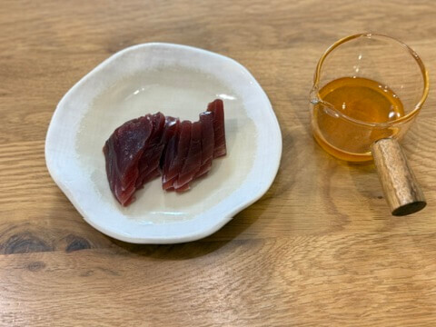 カツオのレバ刺し風
