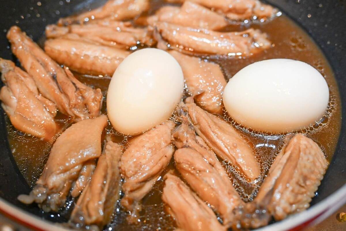 鶏手羽中のさっぱり煮