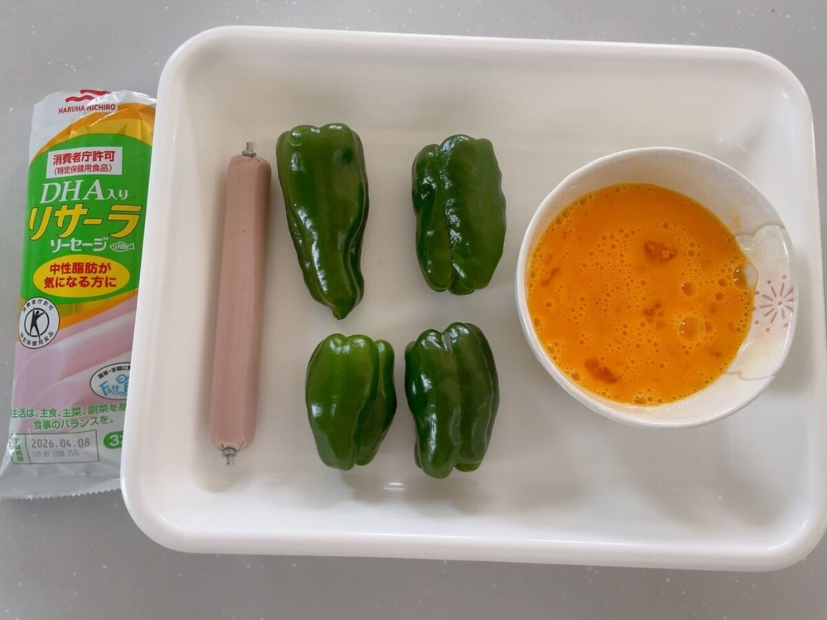 5時に夢中!「魚肉ソーセージとピーマンの卵炒め」