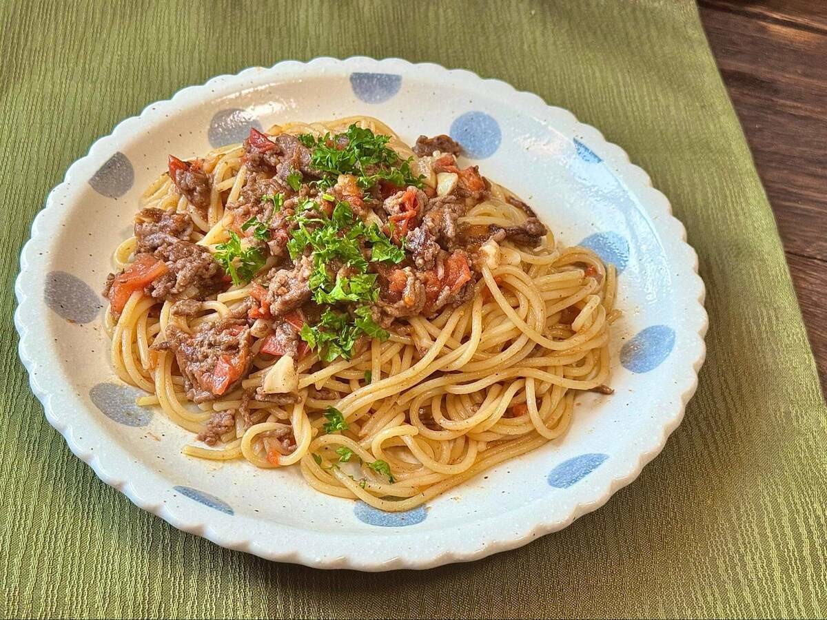 土井善晴さん「フレッシュトマトのミートスパゲッティ」