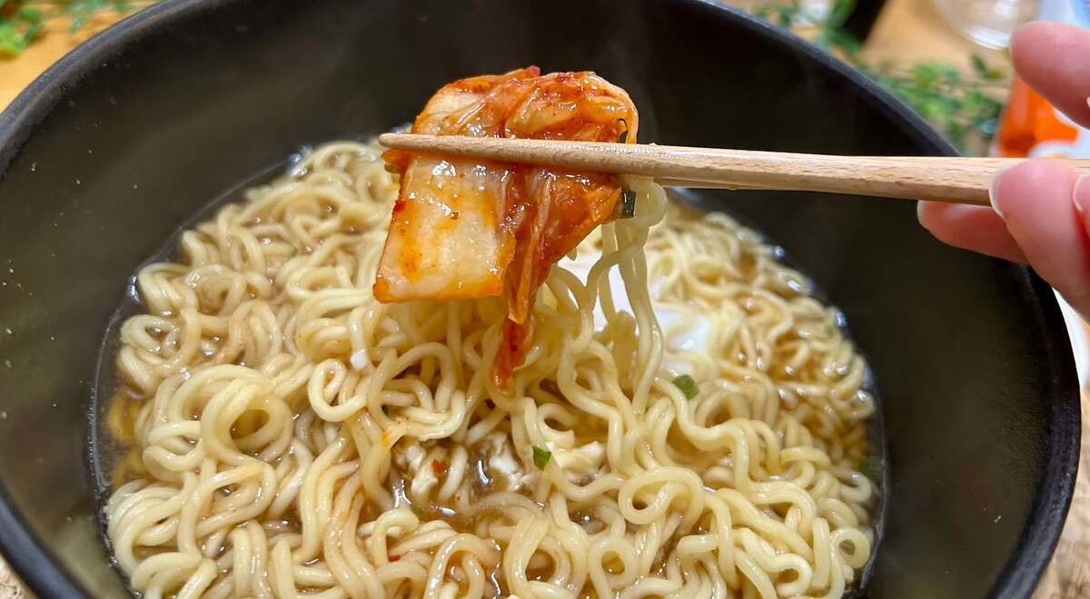 レンジで作れるインスタントラーメン