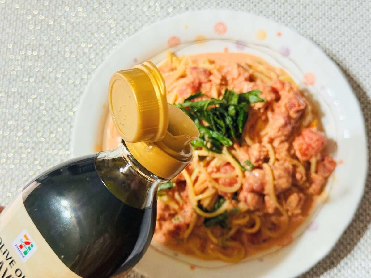 冷製トマトマヨクリームパスタ