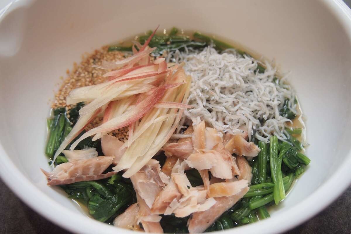 『DAIGOも台所～きょうの献立 何にする？～』の「あじとほうれん草のおひたし」のレシピ