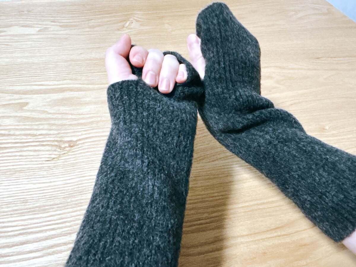 スフレヤーンニットアームウォーマー