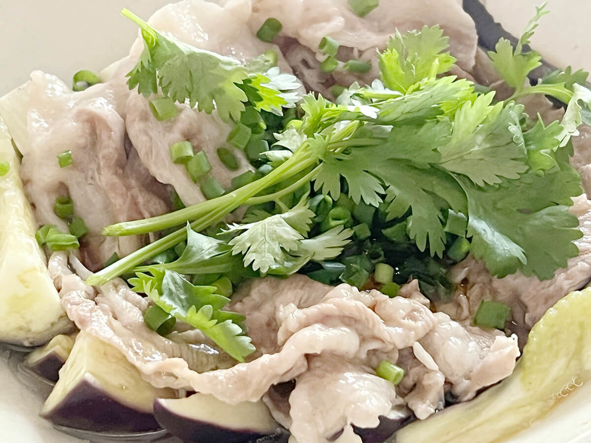 豚肉となすの重ね蒸し
