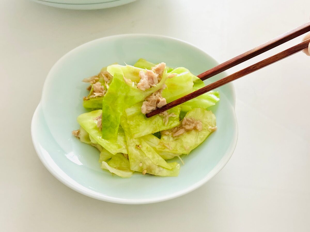 ミツカン公式「レンジで！無限キャベツ」のレシピ