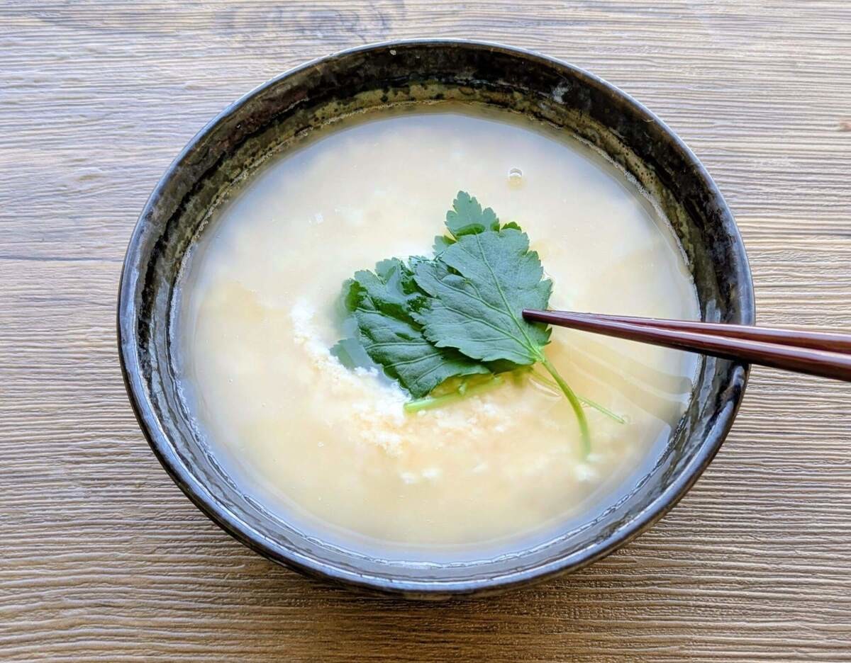 白だしでふわふわ豆腐