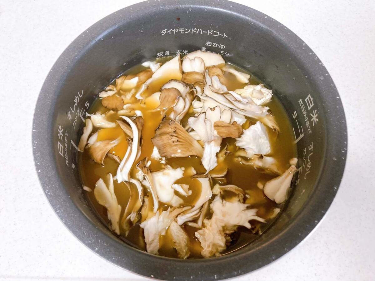 JA全農公式X「舞茸ごはん」のレシピ