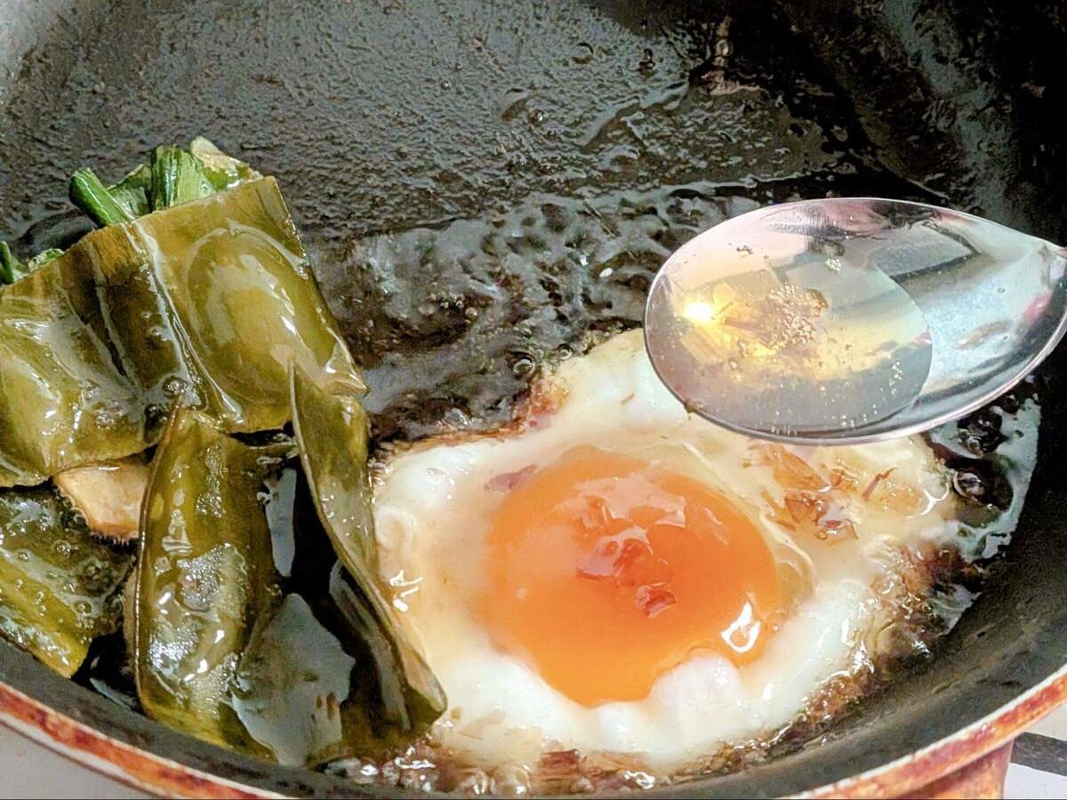 岩野上幸生さん「揚げ卵かけご飯」