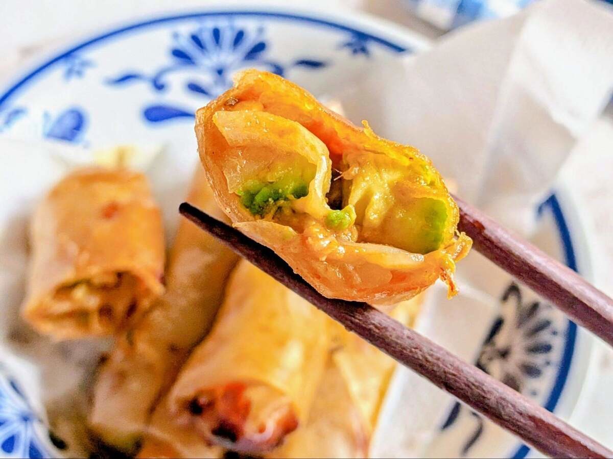 チーズいっぱいタコス春巻き