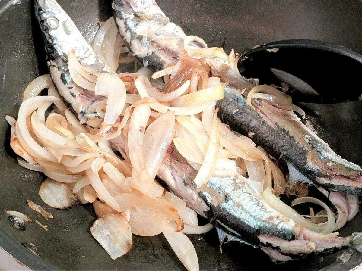 秋刀魚の中華風ソース