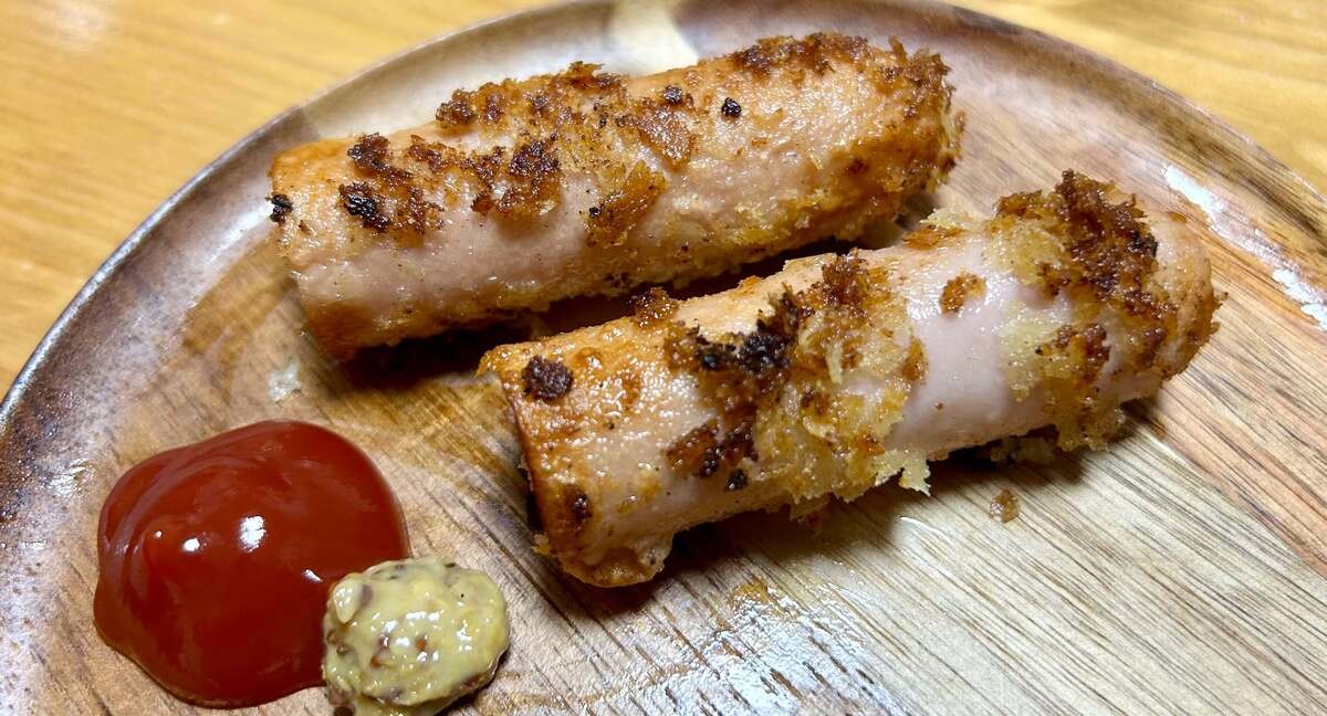 ラランド・サーヤさん「魚肉ソーセージの揚げ焼き」
