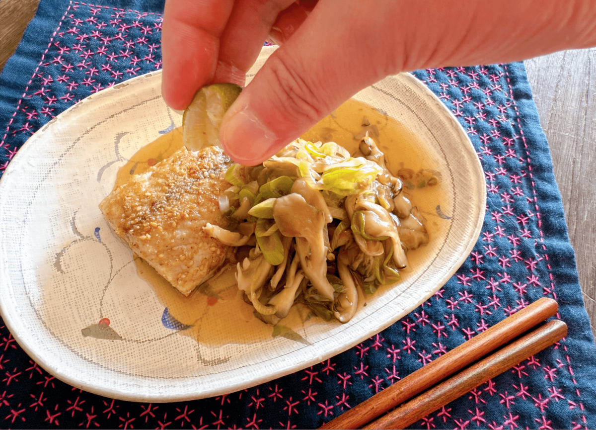 笠原将弘さん「サバのマイタケあんかけ」