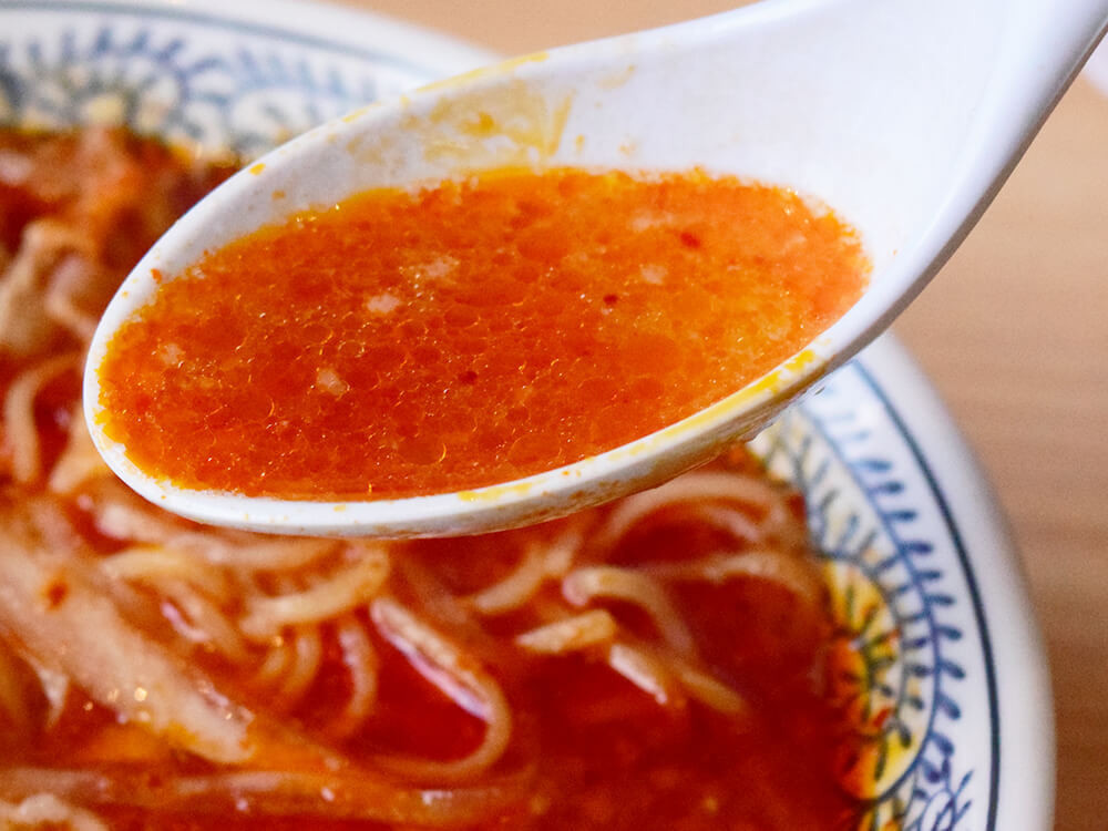 丸源ラーメン「辛肉そば（3辛）」