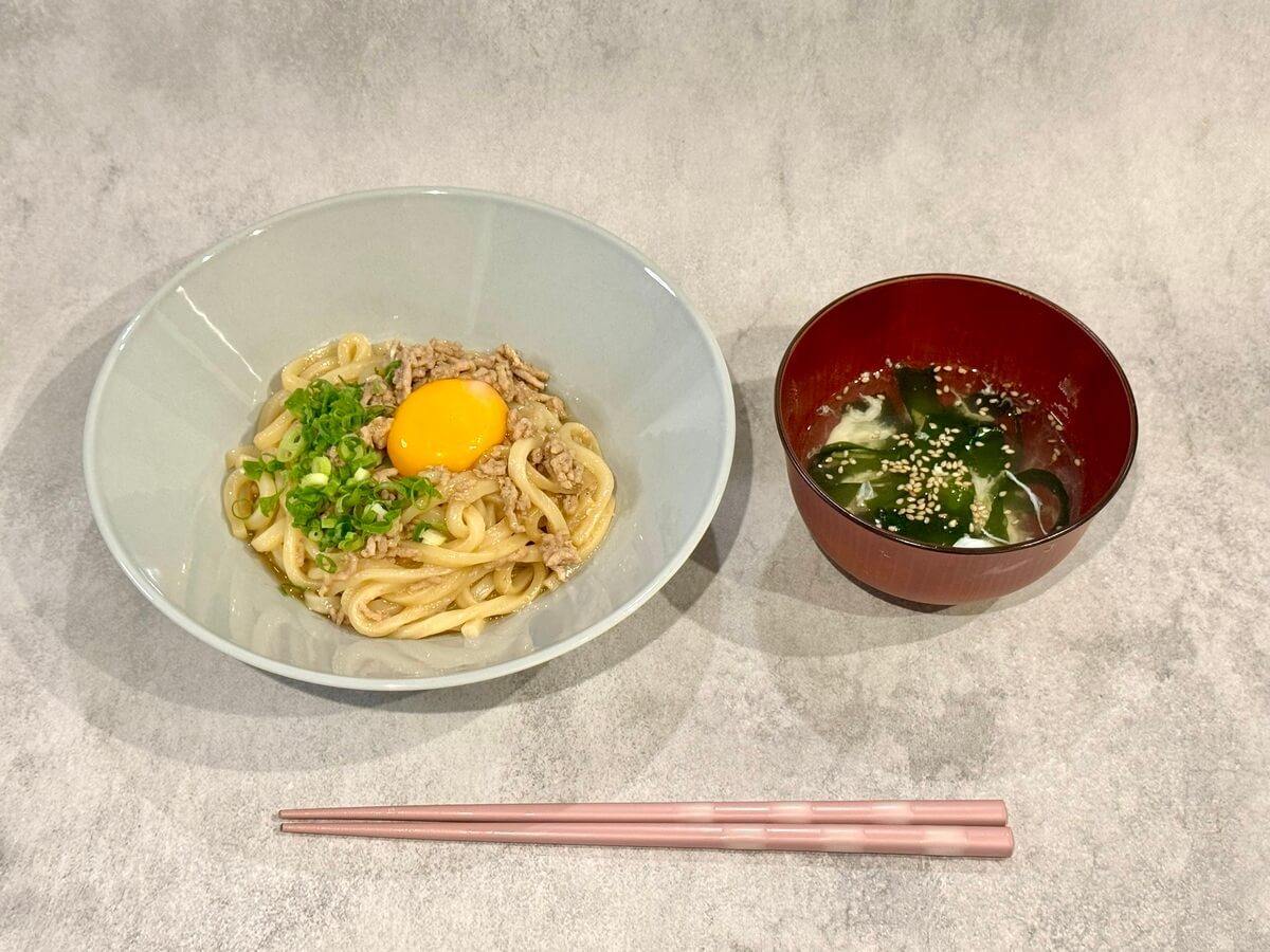 台湾まぜそば風うどん