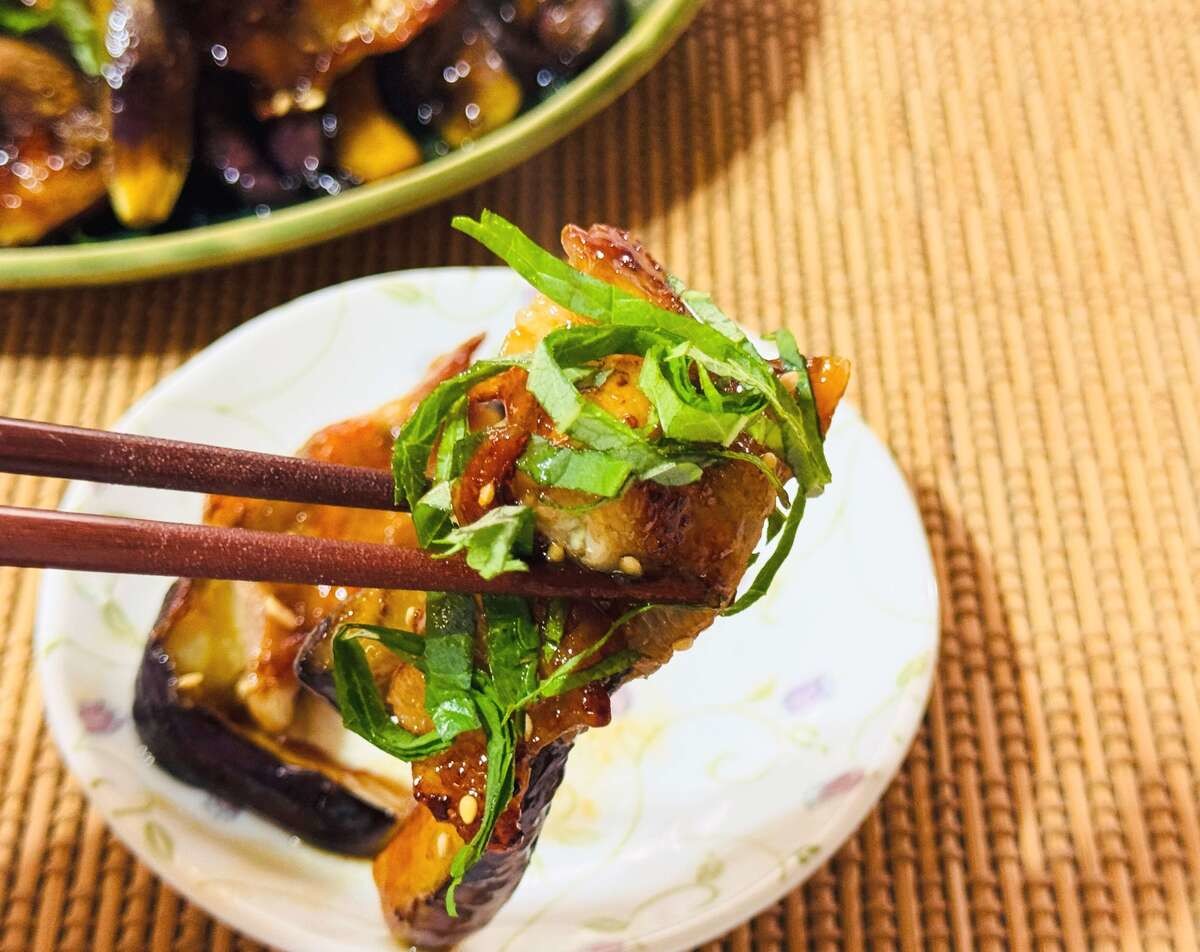 肉巻きナスのレシピ