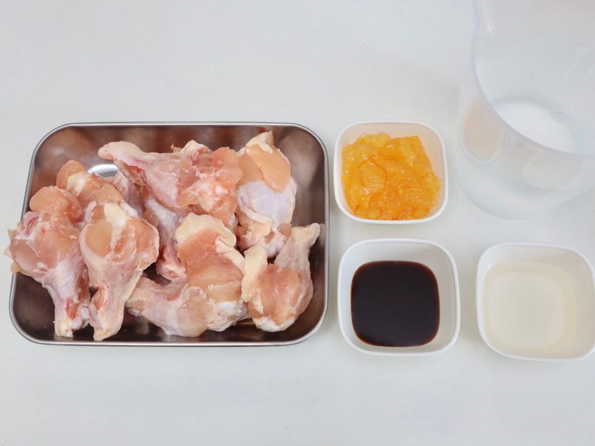 手羽元のマーマレード煮込み