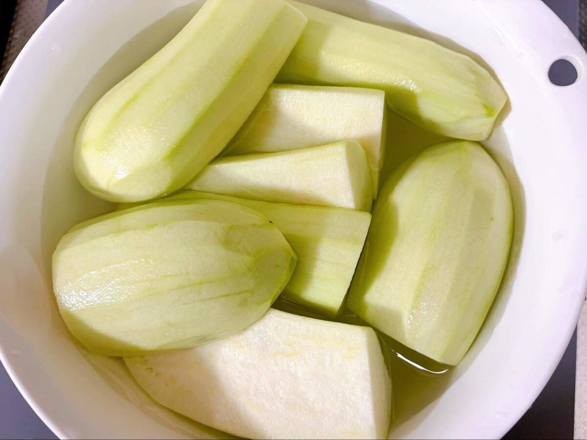 とろなす肉巻きのねぎだし蒸し