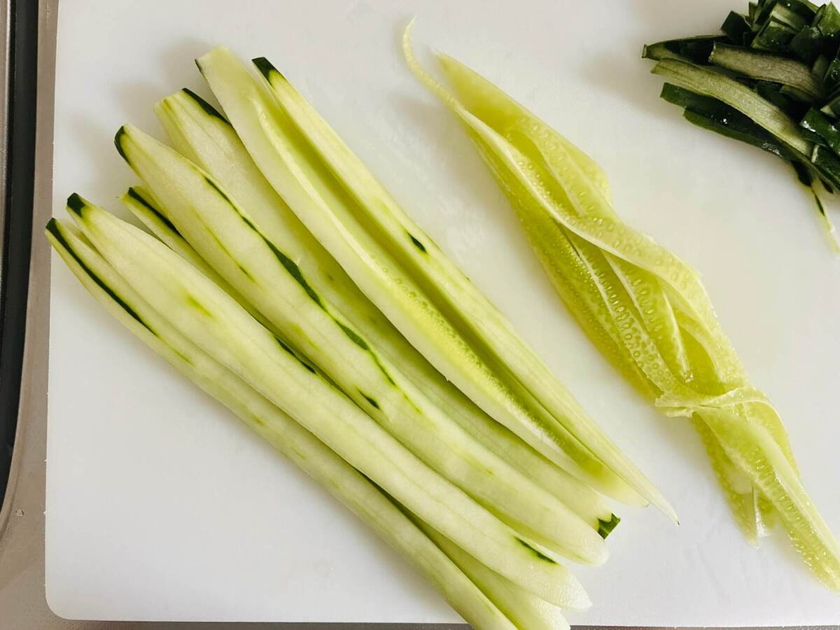 きゅうりと豚バラのにんにく塩炒め