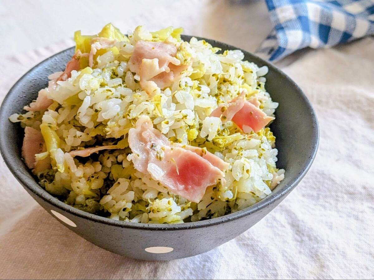 ブロッコリー丸ごと炊き込みご飯