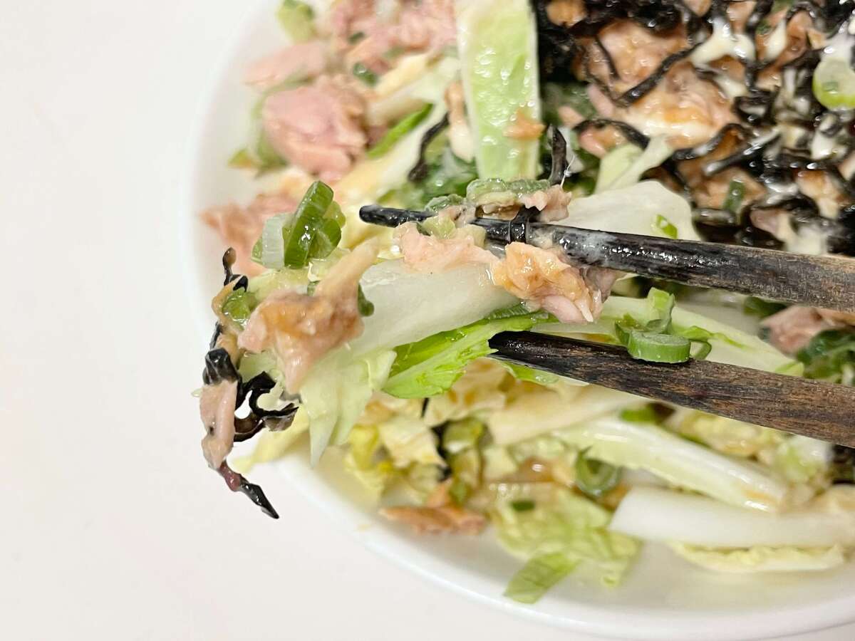 和田明日香さん「白菜ポン酢マヨ生サラダ」