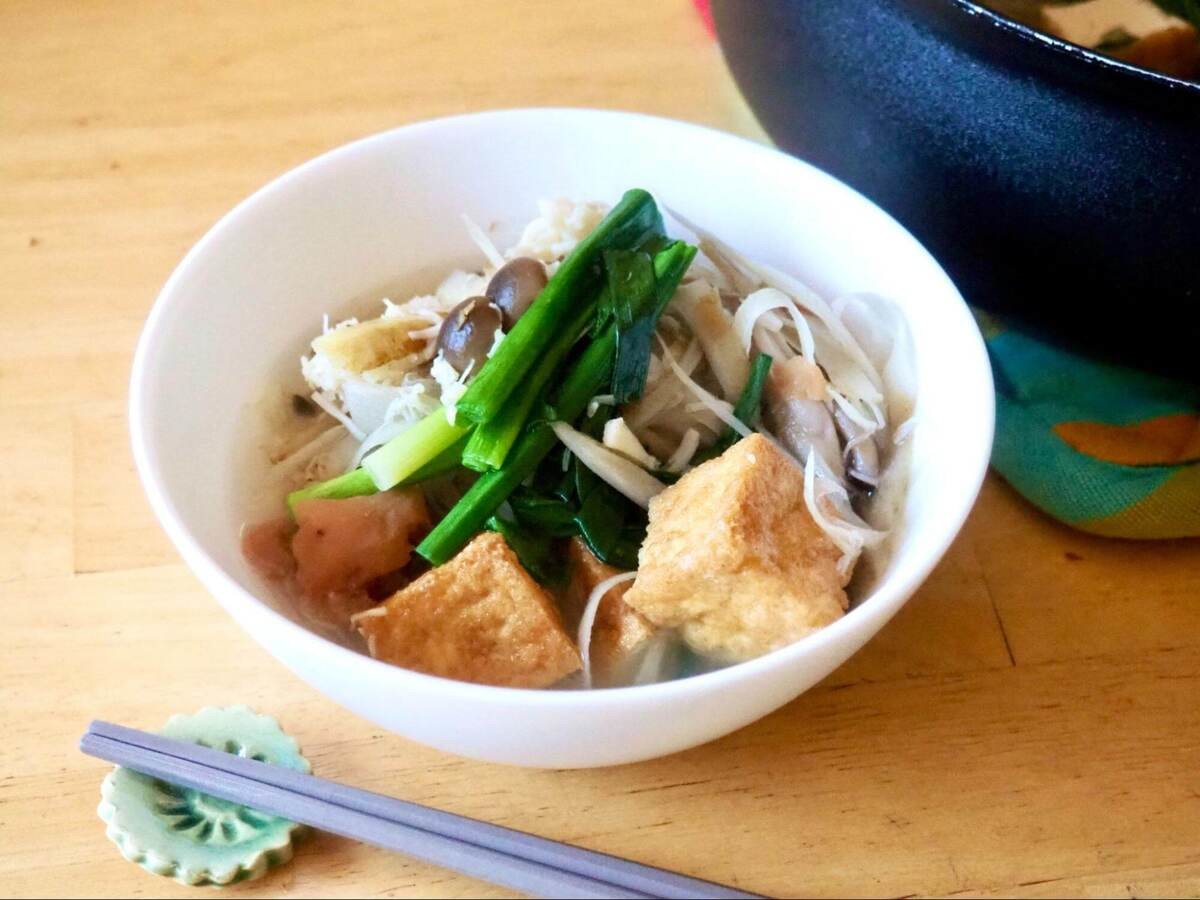 藤井恵さん直伝「ホタテ缶と厚揚げの鍋」の作り方