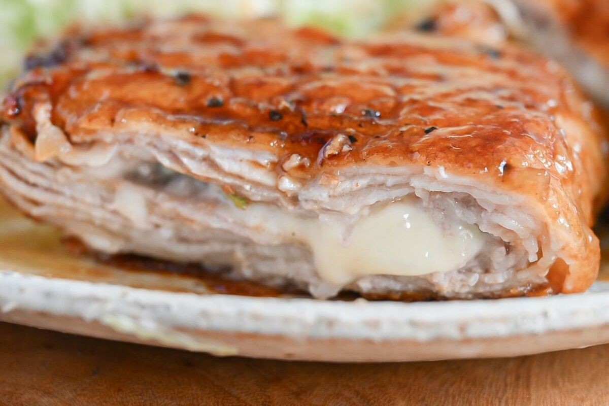 豚バラ肉の大葉チーズ
