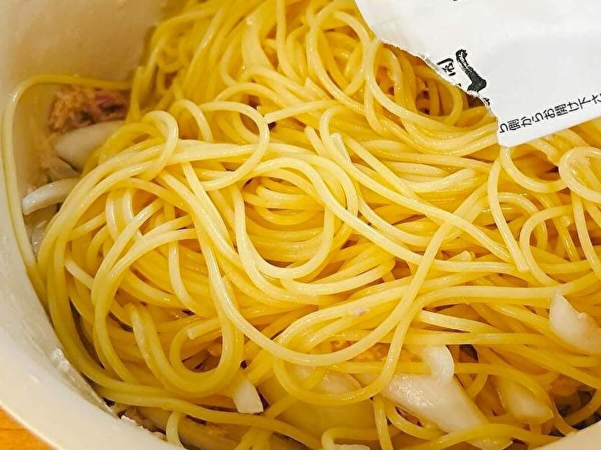 永谷園公式レシピ「お茶づけの素×パスタ」