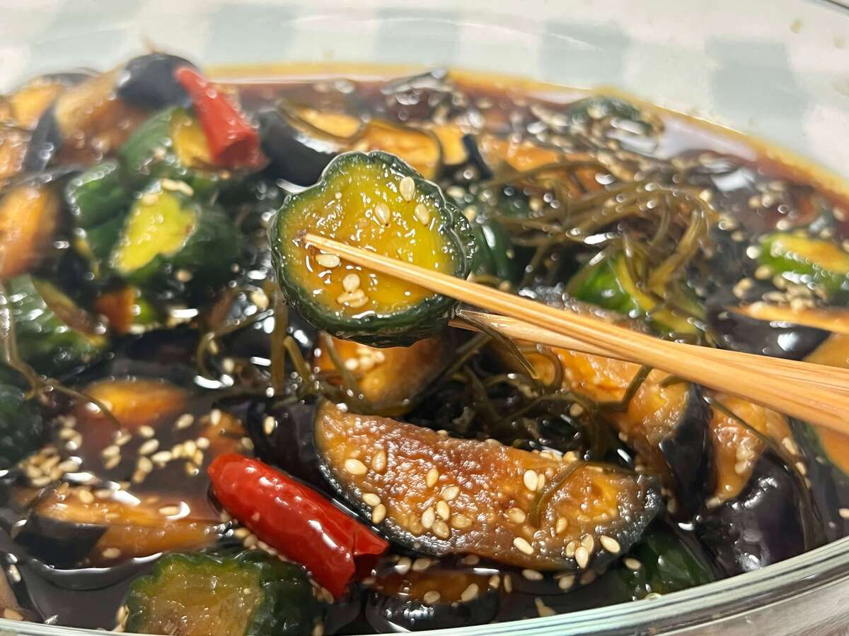 papa's cookingさん「胡瓜と茄子のやみつきポリポリ漬け」のレシピ